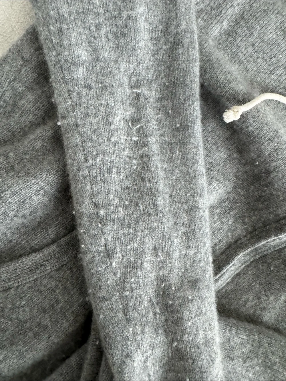 J. Crew Gray Zip-Up Hooded Cashmere Sweater